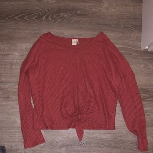 Cozy waffle top